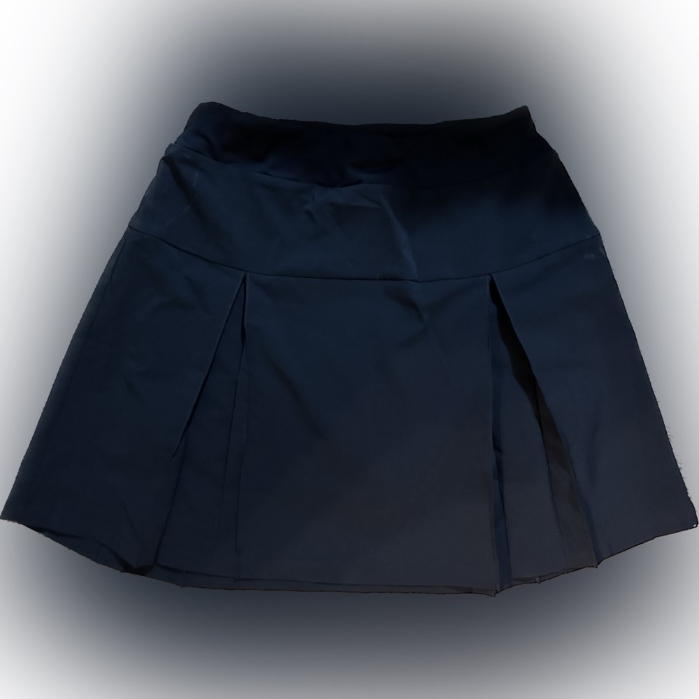 Lands End Uniform Active Skort EUC Size M (10-12) Navy